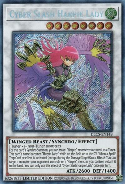 Cyber Slash Harpie Lady [DLCS-EN148] Secret Rare - Board Wipe