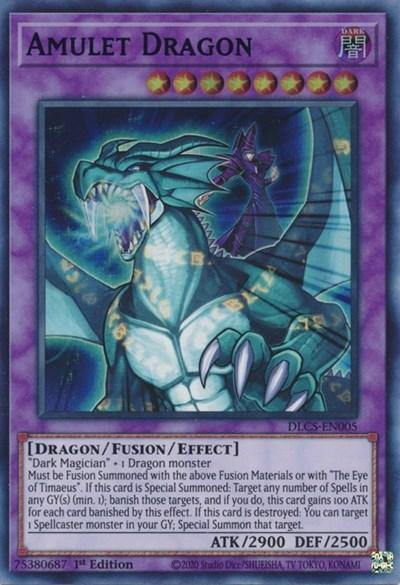Amulet Dragon (Blue) [DLCS-EN005] Ultra Rare - Board Wipe