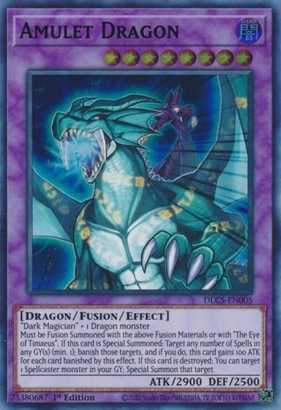 Amulet Dragon (Green) [DLCS-EN005] Ultra Rare - Board Wipe