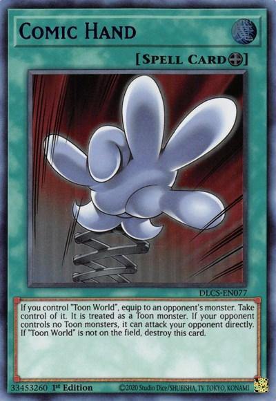 Comic Hand (Blue) [DLCS-EN077] Ultra Rare - Board Wipe