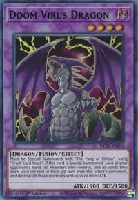 Doom Virus Dragon (Blue) [DLCS-EN055] Ultra Rare - Board Wipe