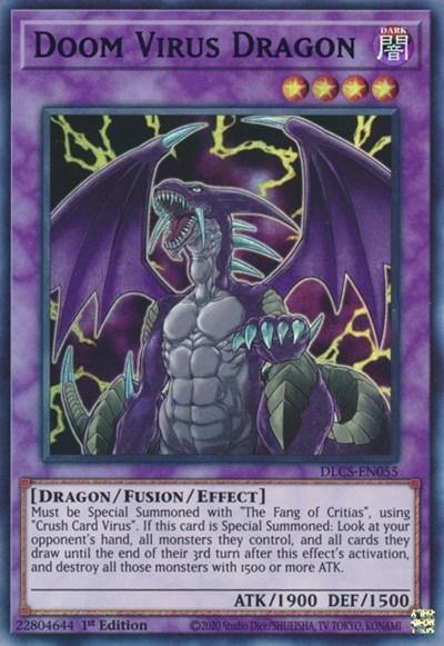 Doom Virus Dragon (Purple) [DLCS-EN055] Ultra Rare - Board Wipe