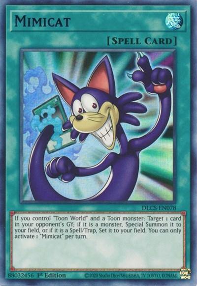 Mimicat (Blue) [DLCS-EN078] Ultra Rare - Board Wipe
