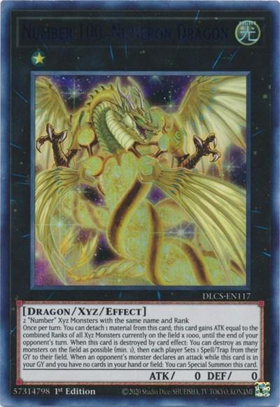 Number 100: Numeron Dragon (Blue) [DLCS-EN117] Ultra Rare - Board Wipe