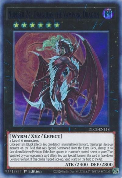 Number 24: Dragulas the Vampiric Dragon (Blue) [DLCS-EN118] Ultra Rare - Board Wipe