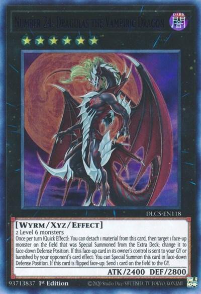 Number 24: Dragulas the Vampiric Dragon (Purple) [DLCS-EN118] Ultra Rare - Board Wipe
