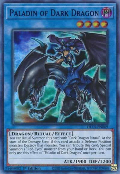 Paladin of Dark Dragon (Blue) [DLCS-EN069] Ultra Rare - Board Wipe