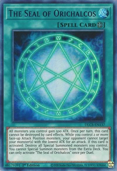 The Seal of Orichalcos (Blue) [DLCS-EN137] Ultra Rare - Board Wipe