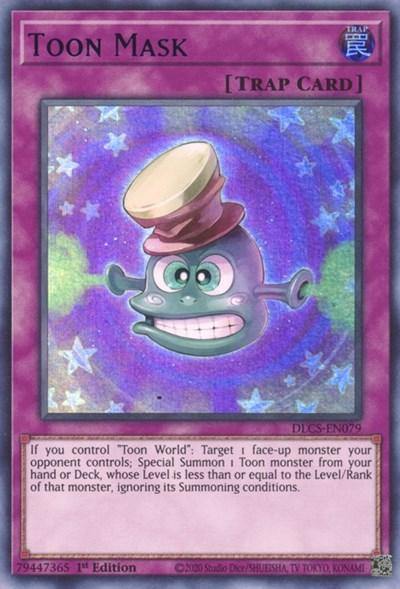 Toon Mask (Blue) [DLCS-EN079] Ultra Rare - Board Wipe