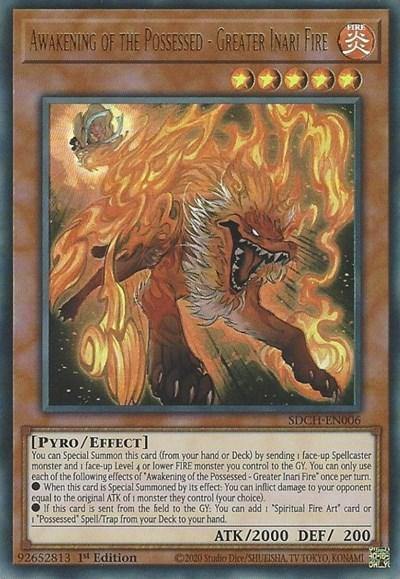 Awakening of the Possessed - Greater Inari Fire [SDCH-EN006] Ultra Rare - Board Wipe