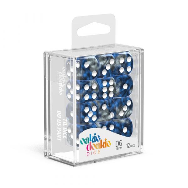 12mm d6 Oakie Doakie Dice Block (36 dice) - Gemidice Liquid Steel