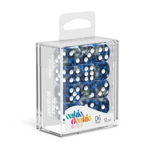 12mm d6 Oakie Doakie Dice Block (36 dice) - Gemidice Liquid Steel