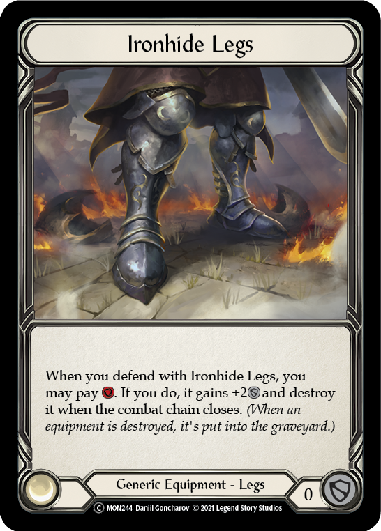 Ironhide Legs (Rainbow Foil) [U-MON244-RF] Unlimited Edition Rainbow Foil