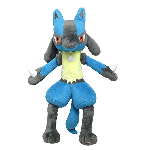 Sanei Pokémon Lucario Plush, 11"