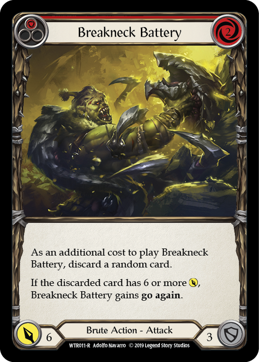 Breakneck Battery (Red) [WTR011-R] Alpha Print Normal