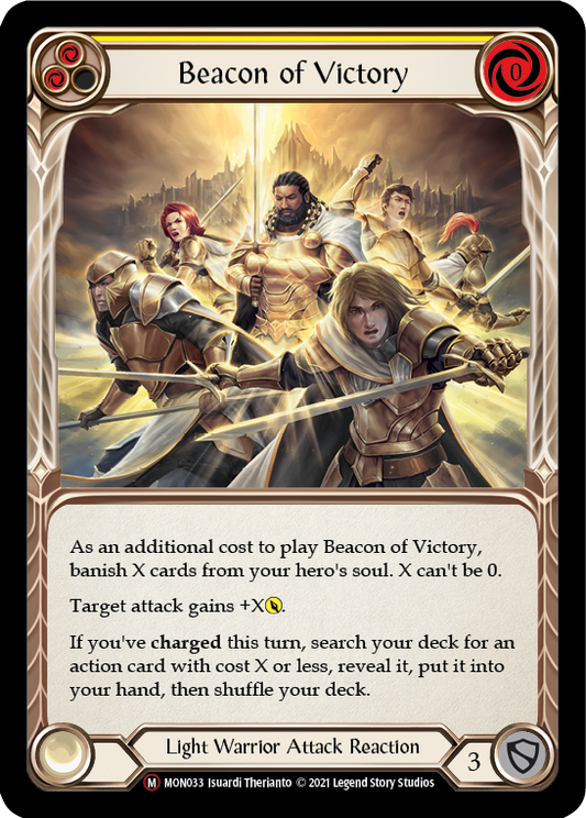 Beacon of Victory (Rainbow Foil) [U-MON033-RF] Unlimited Edition Rainbow Foil