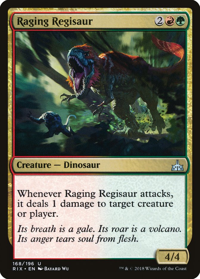 Raging Regisaur [Rivals of Ixalan]
