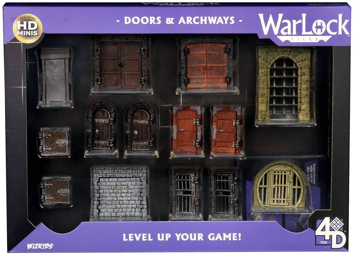 Warlock Tiles: Doors & Archways - Board Wipe