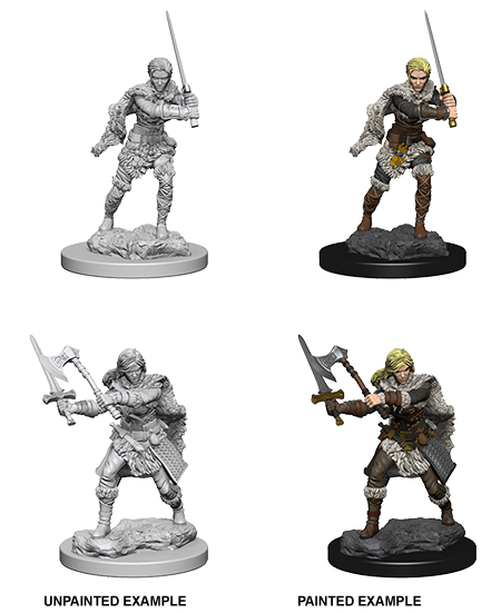 Human Barbarian Female - Board Wipe