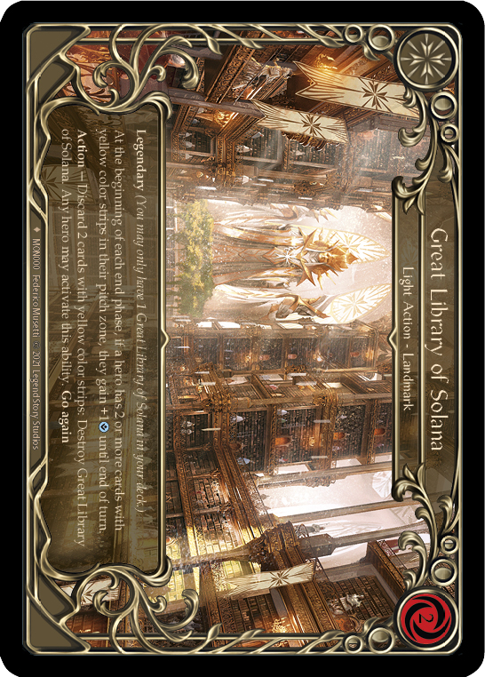 Great Library of Solana (Cold Foil) [MON000-CF] 1st Edition Cold Foil