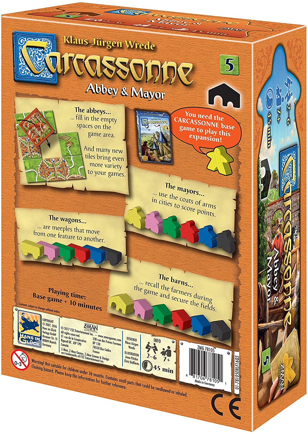 Carcassonne: Abbey and Mayor - Board Wipe