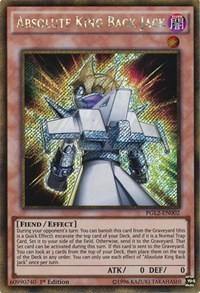 Absolute King Back Jack [PGL2-EN002] Gold Secret Rare - Board Wipe