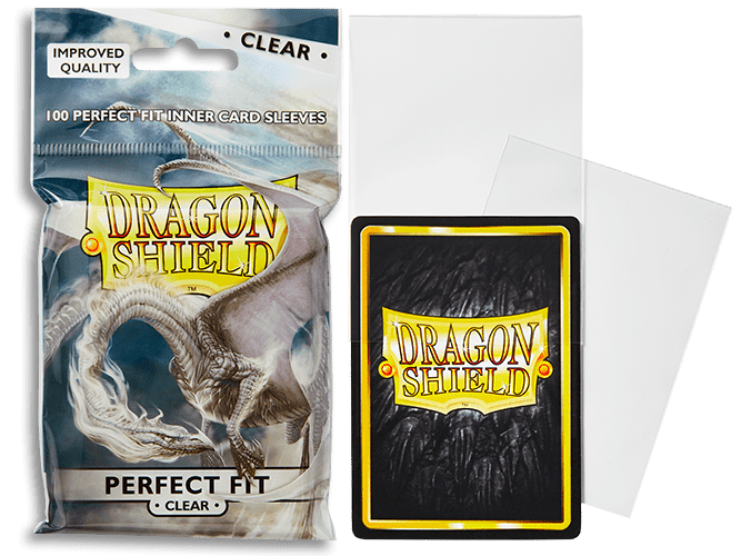 Dragon Shield Perfect Fit Standard (100) Inner Card Sleeves - Board Wipe