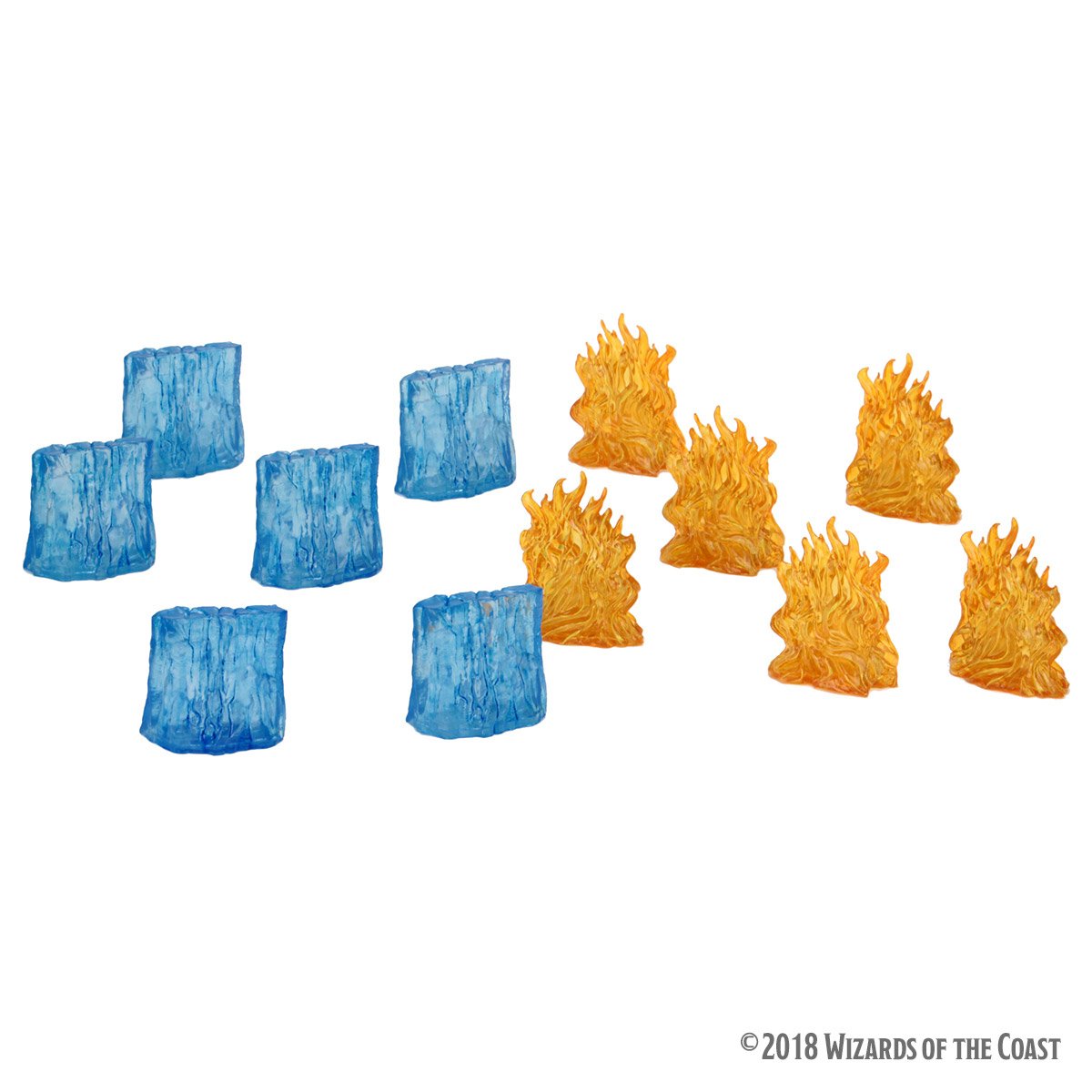 D&D Icons of the Realms: Spell Effects: Wall of Fire & Wall of Ice - Board Wipe