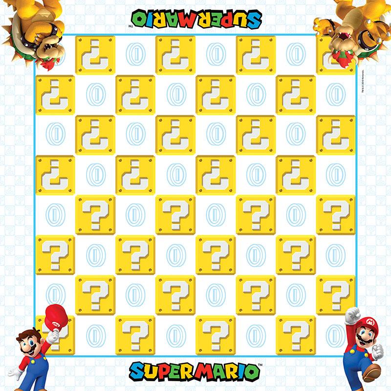 Super Mario Checkers & Tic Tac Toe - Board Wipe