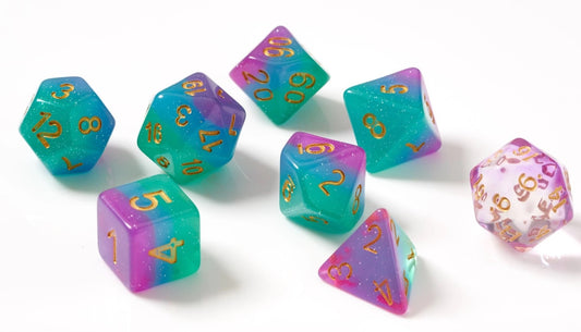 Sirius α Dice Set (7 Dice + Bonus d20) - Northern Lights