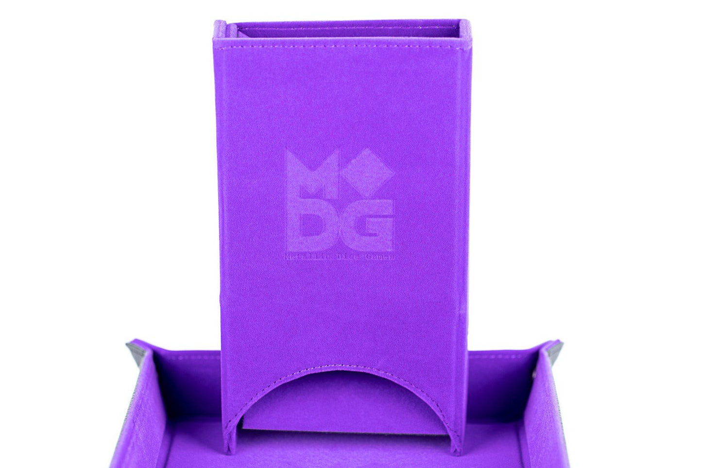 Folding Velvet Dice Tower - Board Wipe