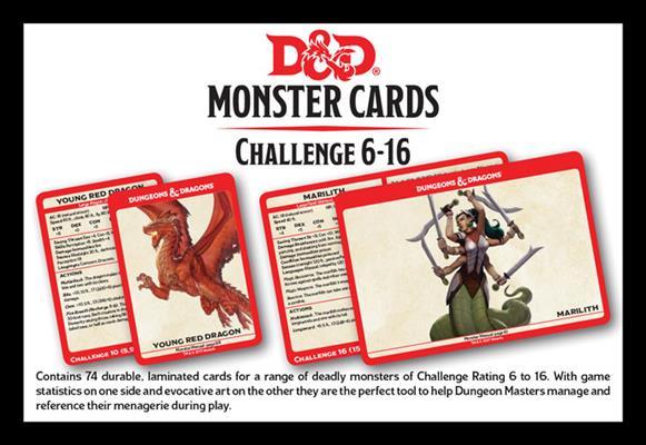 Challenge 6-16 Monster Cards - Board Wipe