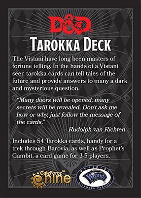 Curse of Strahd Adventure and Tarokka Deck
