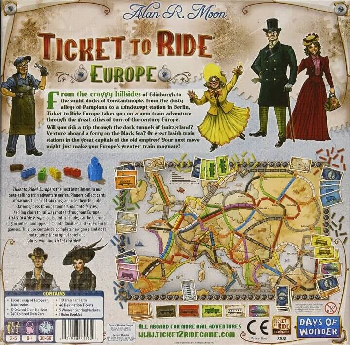 Ticket to Ride: Europe - Board Wipe