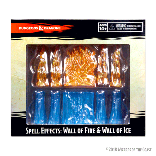 D&D Icons of the Realms: Spell Effects: Wall of Fire & Wall of Ice - Board Wipe