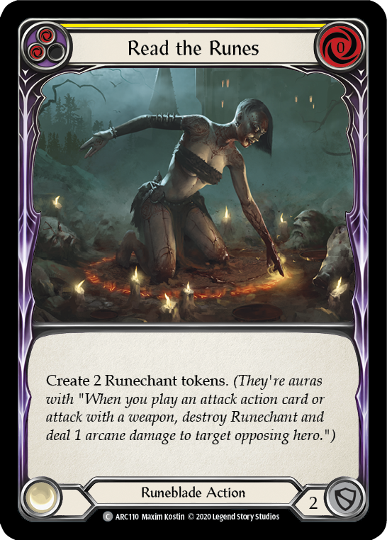 Read the Runes (Yellow) [ARC110] Unlimited Edition Rainbow Foil