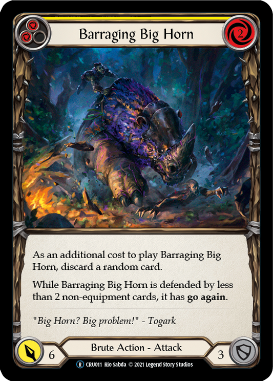 Barraging Big Horn (Yellow) [CRU011] Unlimited Normal
