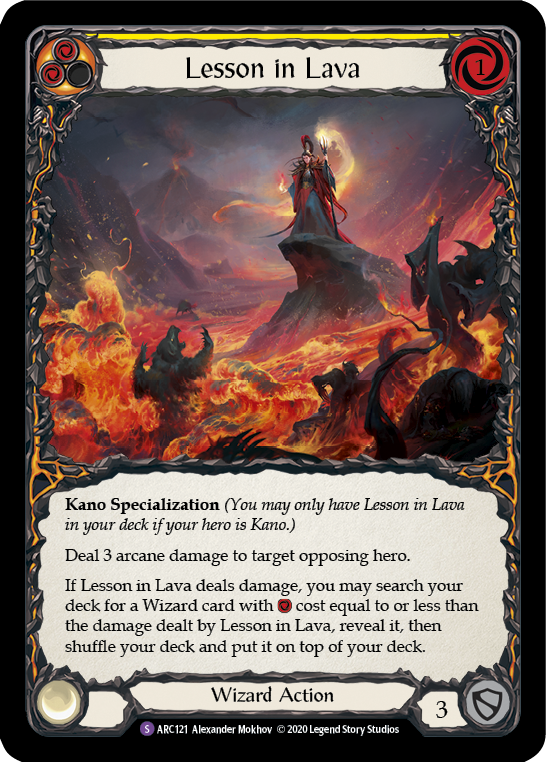 Lesson in Lava [ARC121] Unlimited Edition Rainbow Foil