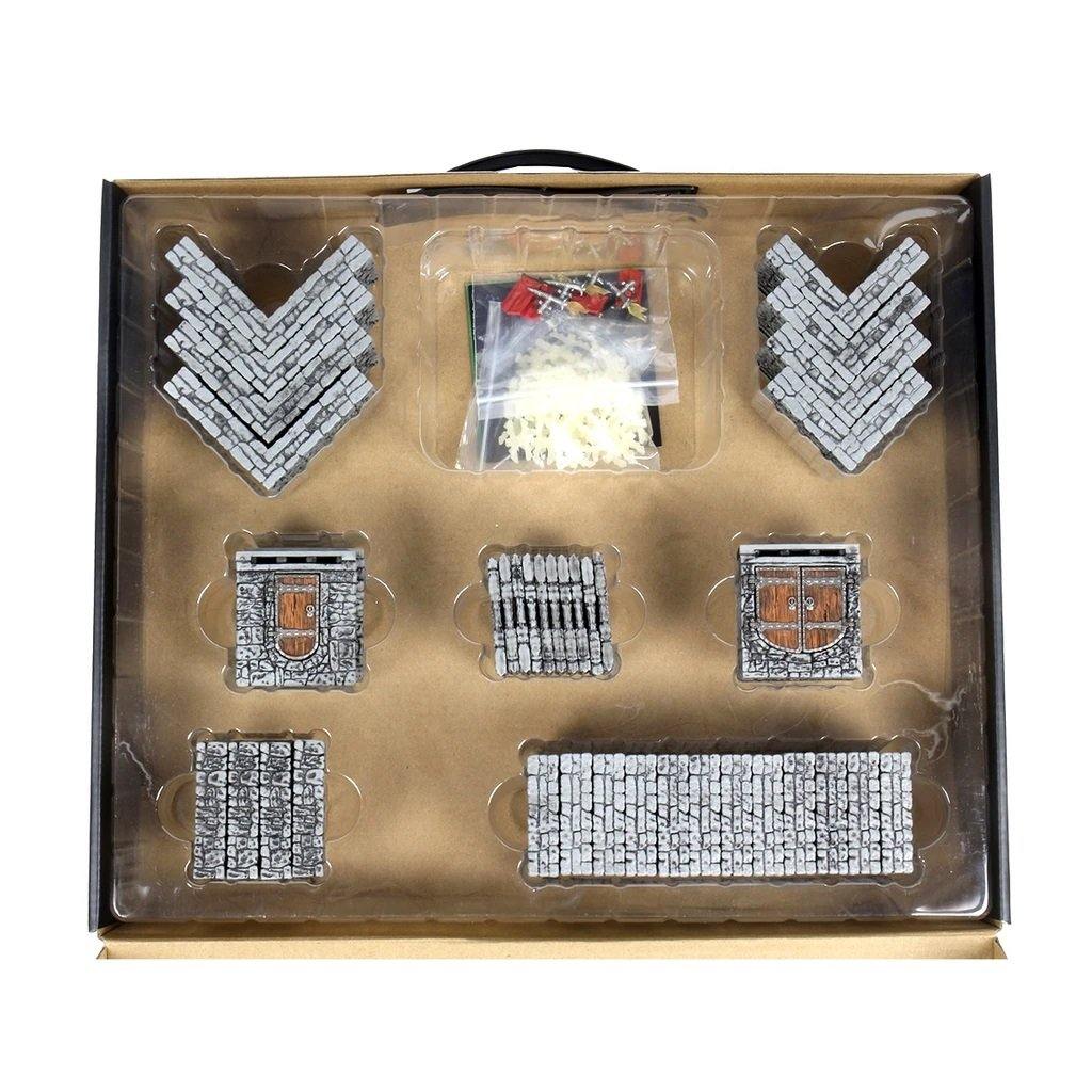 Warlock Tiles: Dungeon Tiles II Full Height Stone Walls Expansion - Board Wipe