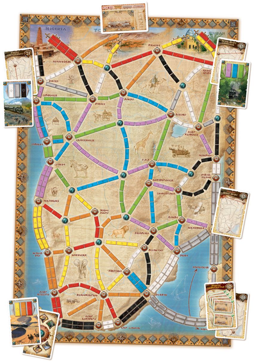 Ticket to Ride Map Collection: Volume 3 – The Heart of Africa - Board Wipe