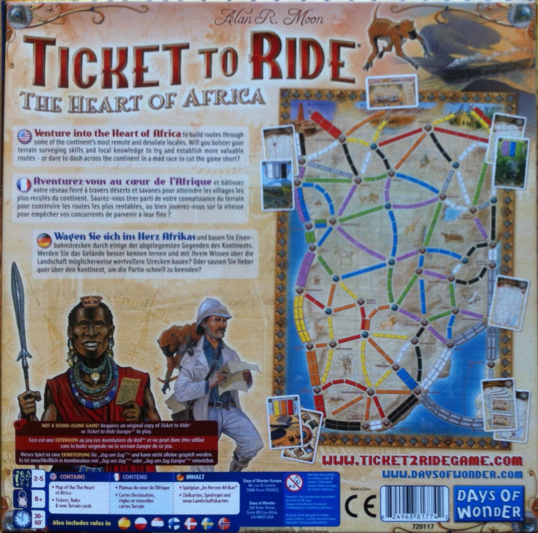 Ticket to Ride Map Collection: Volume 3 – The Heart of Africa - Board Wipe