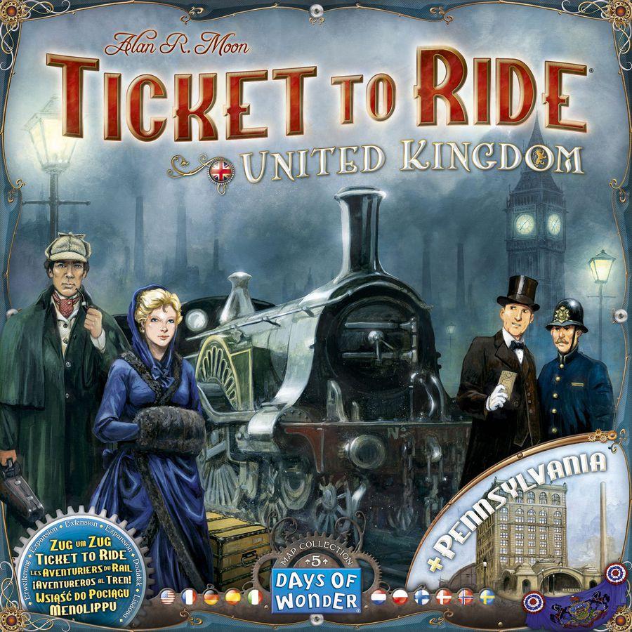 Ticket to Ride Map Collection: Volume 5 – United Kingdom & Pennsylvania - Board Wipe