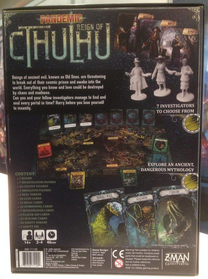 Pandemic: Reign of Cthulhu - Board Wipe