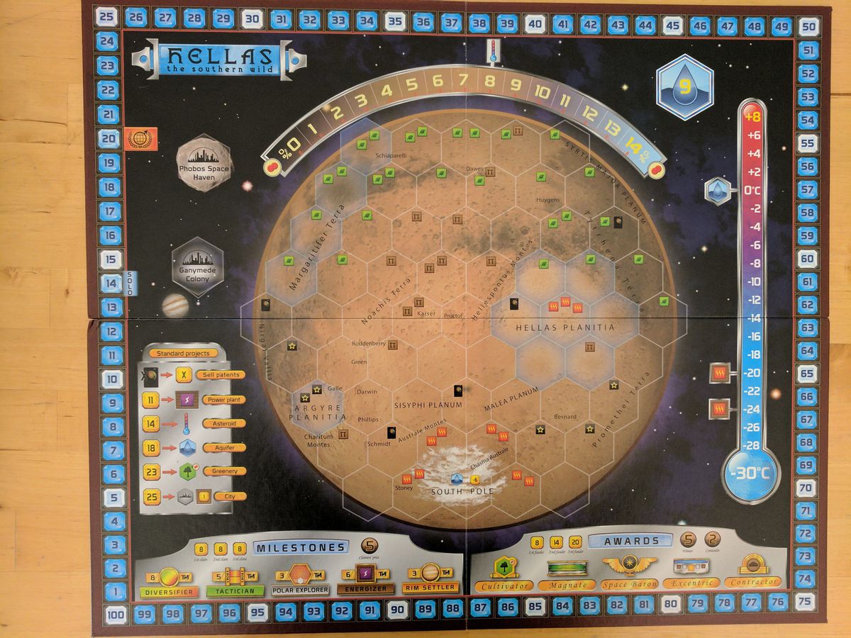 Terraforming Mars: Hellas & Elysium - Board Wipe