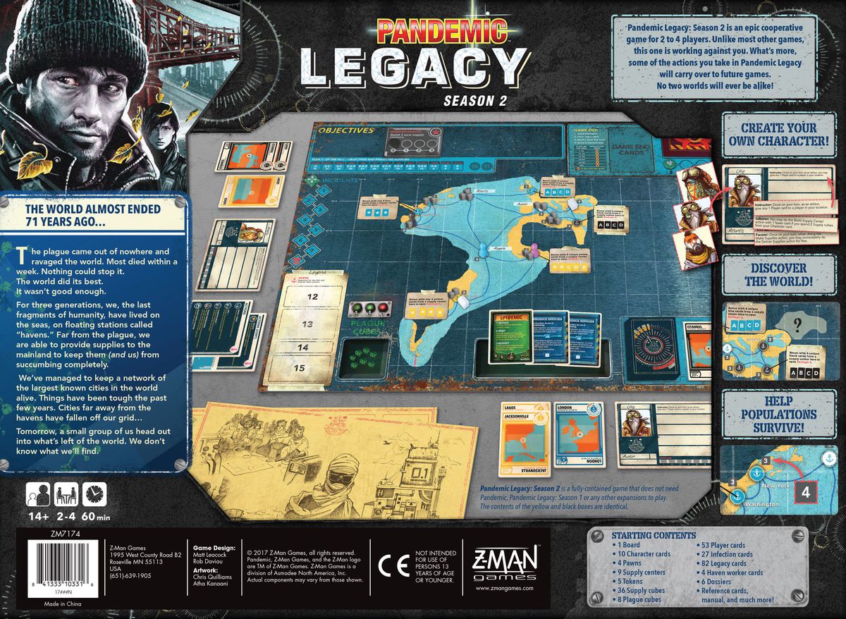 Pandemic Legacy: Season 2 - Board Wipe