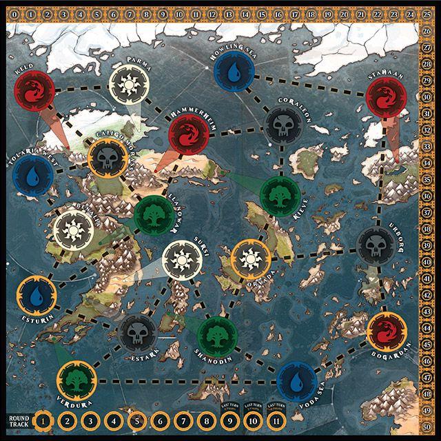 Magic: The Gathering – Heroes of Dominaria Board Game Premium Edition - Board Wipe