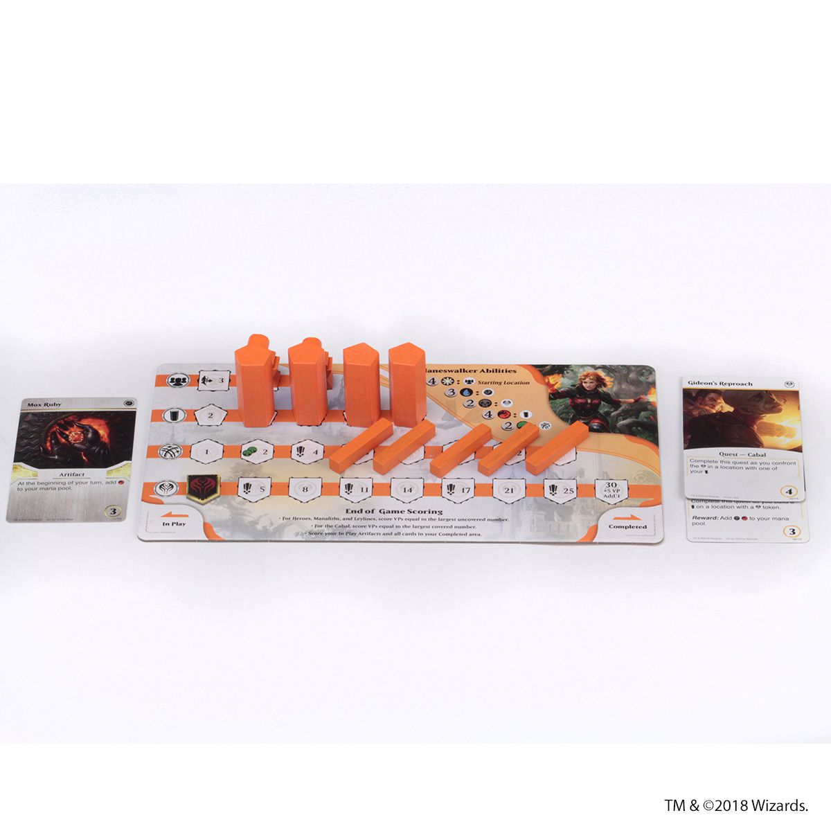 Magic: The Gathering – Heroes of Dominaria Board Game Premium Edition - Board Wipe