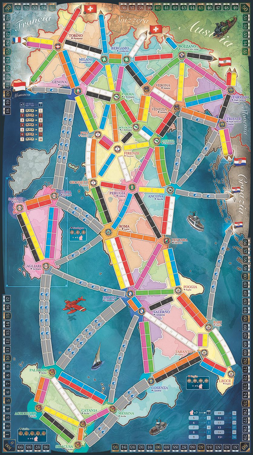 Ticket to Ride Map Collection: Volume 7 – Japan & Italy - Board Wipe