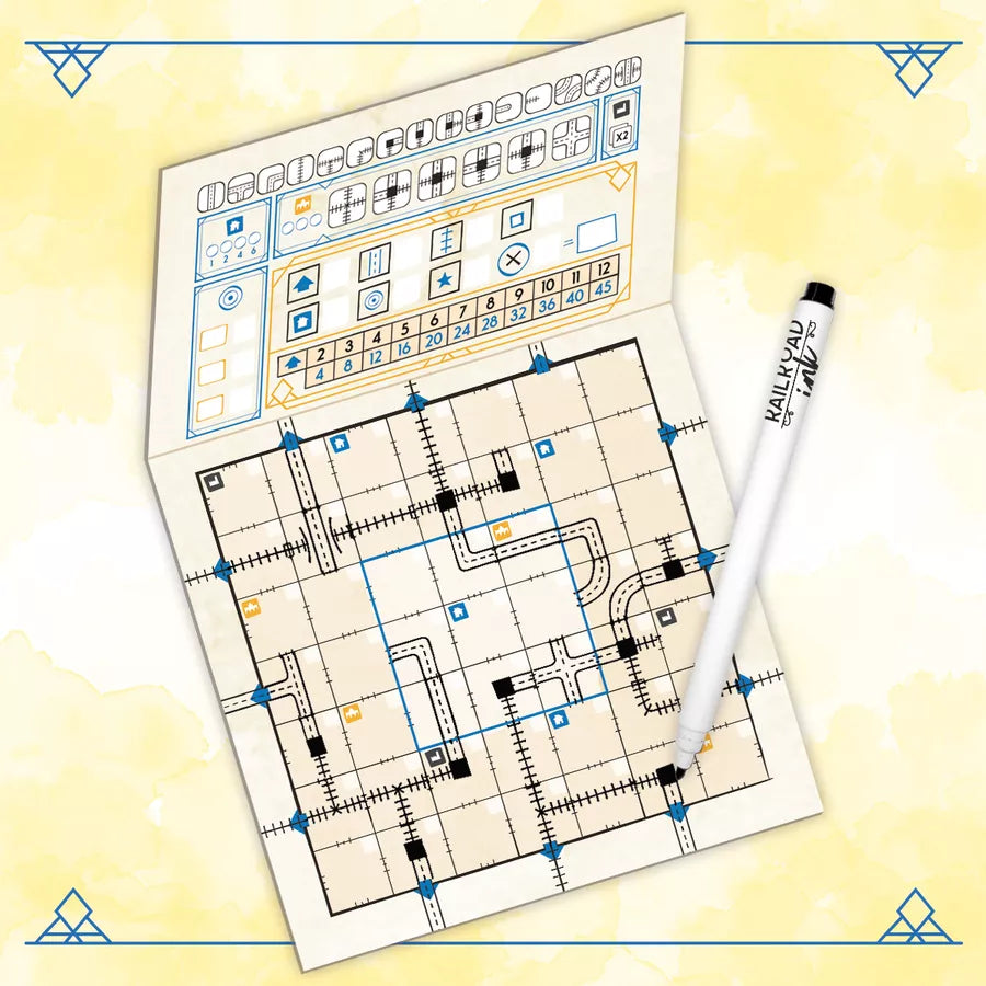 Railroad Ink Challenge: Shining Yellow Edition
