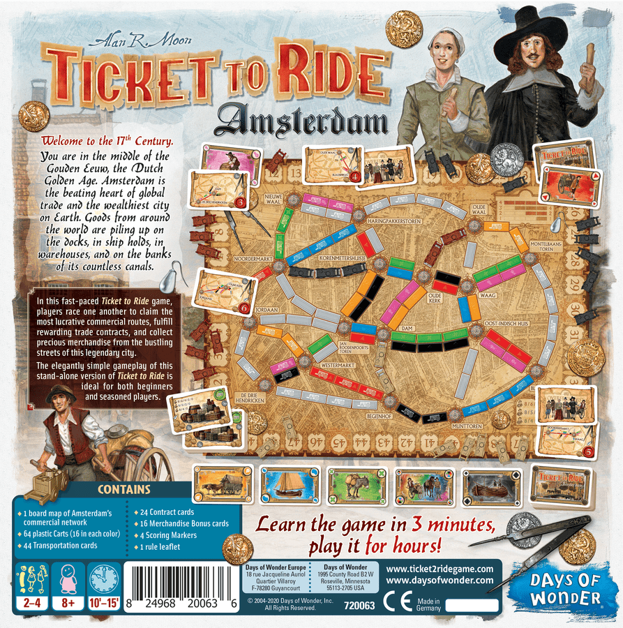 Ticket to Ride: Amsterdam - Board Wipe
